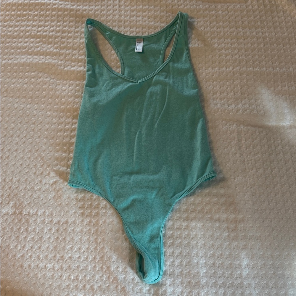 American Apparel turquoise body suit